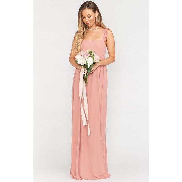 Show Me Your Mumu June Maxi Dress in Rustic Mauve Crisp L NWT - Picture 1 of 11